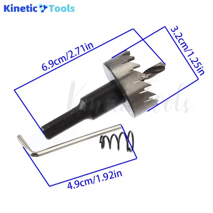 Scie cloche HSS 32mm Cobalt acier rapide M35 ensemble d'outils