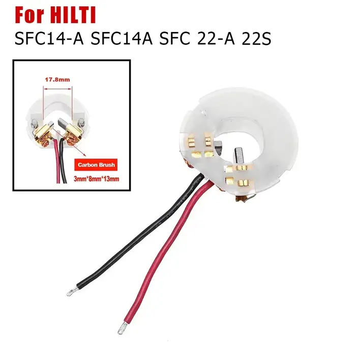 Porte-brosse en carbone pour moteur HILTI série SFC14-A 14A SFC 22-A 22A