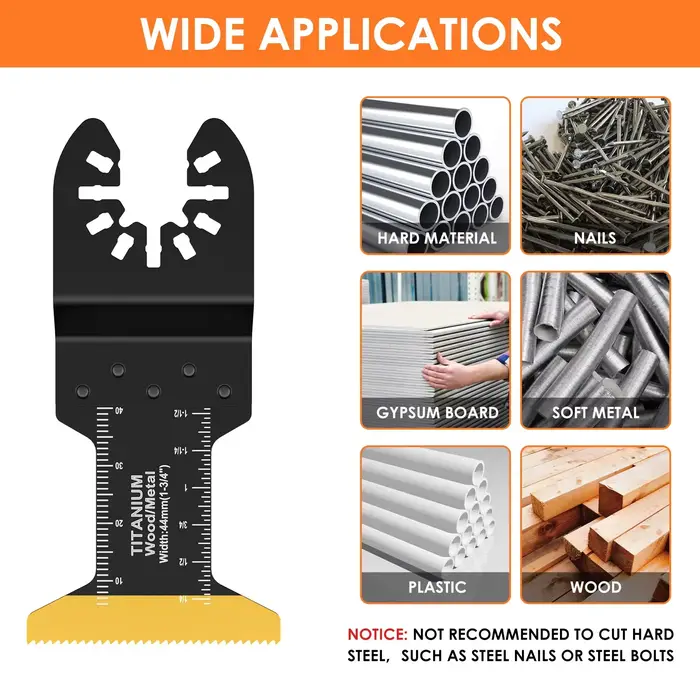 Kit de lames de scie oscillantes en titane