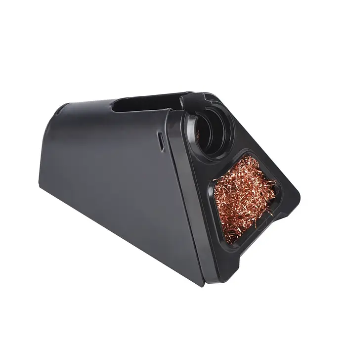 JCD 820 support de fer à souder électrique en alliage d'aluminium avec boule de cuivre de nettoyage de soudage sécurité