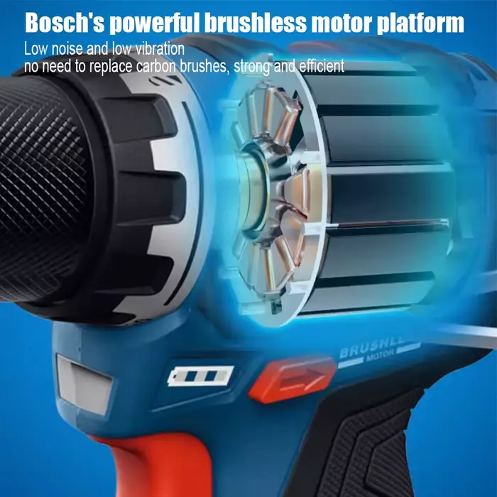 Perceuse sans fil Bosch Professional GSR 12V-32, moteur sans balais, couple élevé de 32 Nm, double vitesse, poignée en forme de T, outil électrique multifonctionnel