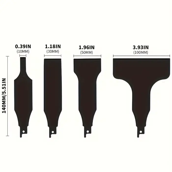 Lot de 4 lames de scie sabre robustes pour l'élimination de la saleté