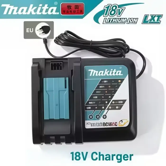 Perceuse-visseuse sans fil Makita DDF487 18V 13mm d'origine, équipée d'une batterie de remplacement 6Ah et d'un chargeur standard
