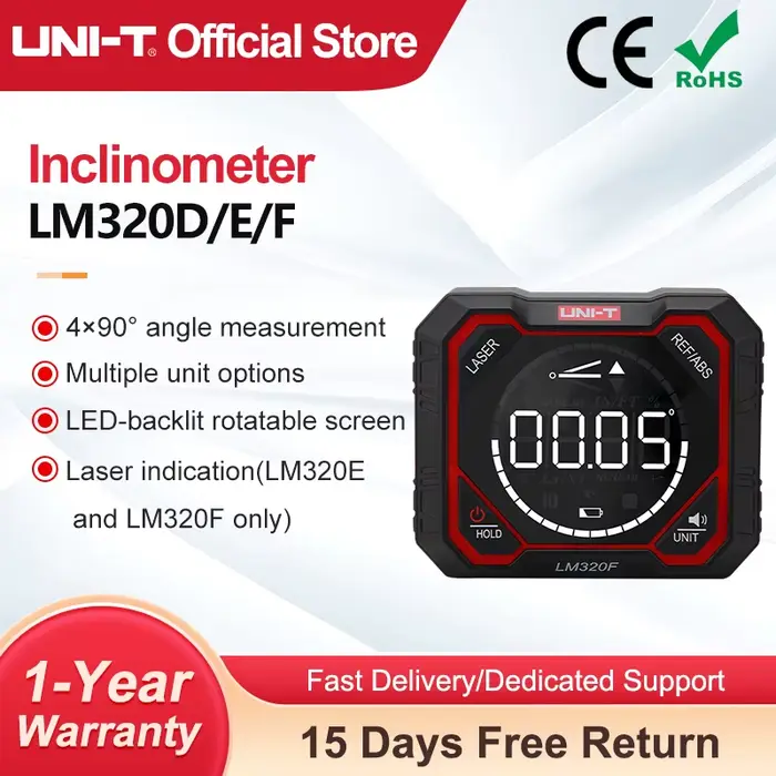 T compteur d'angle LM320F LM320D niveau électronique inclinomètre magnétique rapporteur numérique LM320C détecteur