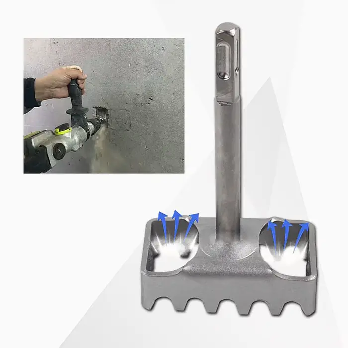 Ouvre-trou carré pour marteau perforateur SDS Plus