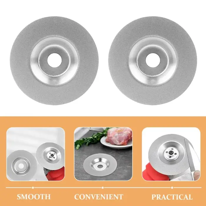 1 pièce Disque d'affûtage diamanté 100 mm, Disque abrasif à émeri, Granulométrie 400-1000 pour meuleuse d'angle, ciseaux de cuisine et outils