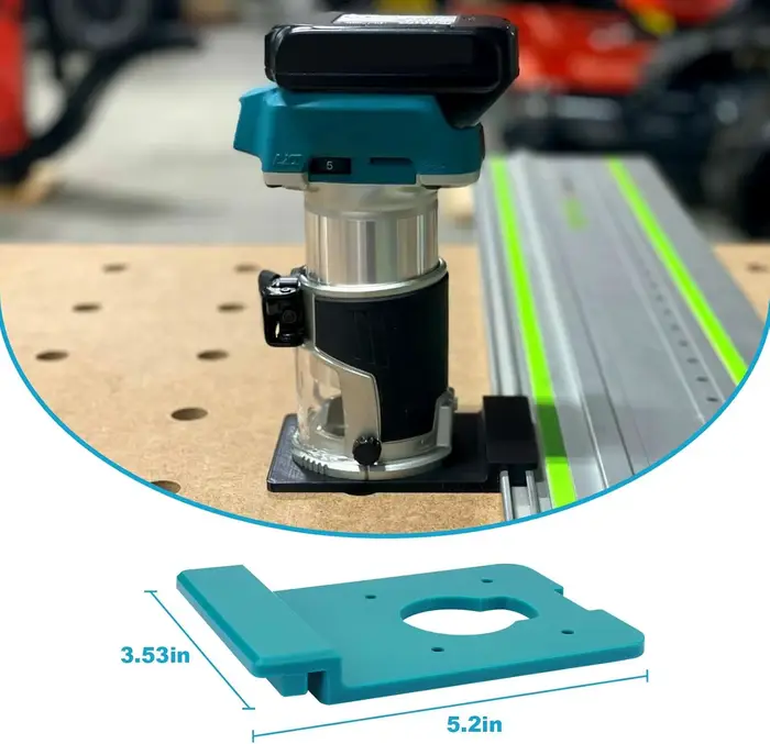 Adaptateur de rail de guidage pour défonceuse Makita XTR01 XTR01Z 18V LXT