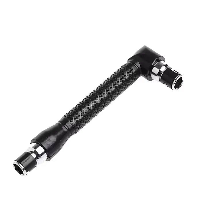 Embout de tournevis hexagonal 1/4 de type L 90 °   clé à double extrémité noire 6,35 mm
