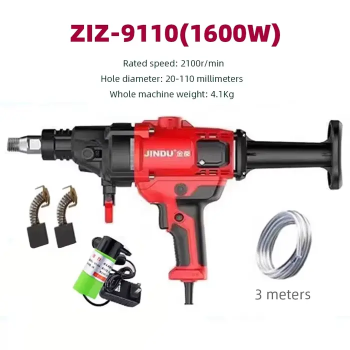 Outil de poinçonnage à eau pour perceuse électrique, support de machine, mastic pour béton sec, cent