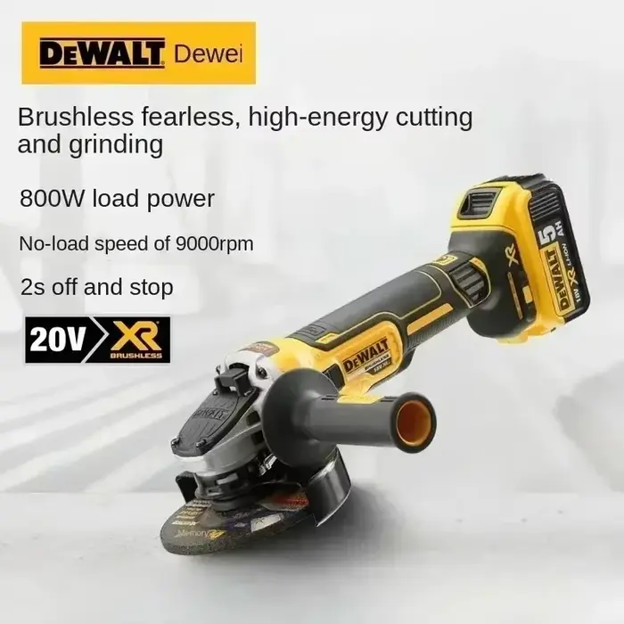 DEWALT DCG405 Meuleuse d'angle sans fil 18V 125mm à batterie lithium