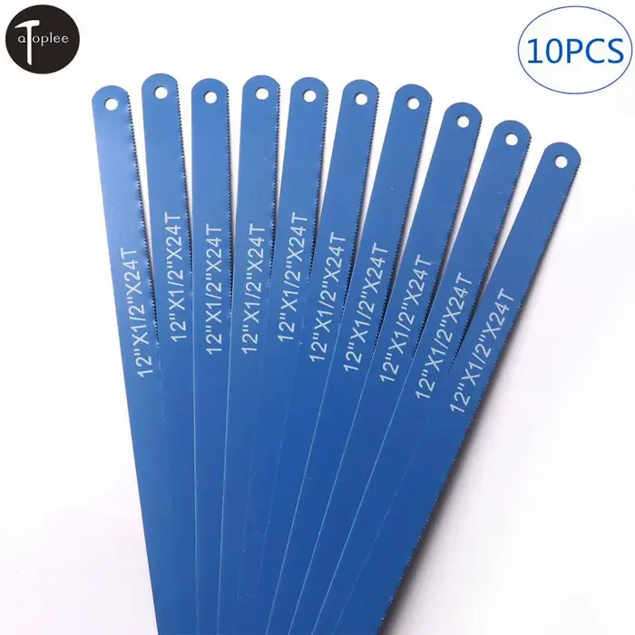 Lames de scie à métaux en acier au carbone, 12 pouces, 24T, 300mm, pour le travail des métaux, pour 