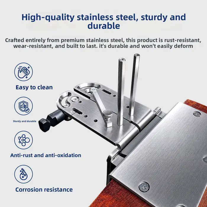 Banc de travail professionnel multifonctionnel en acier inoxydable pour la découpe et la fixation de bijoux DIY - Bloc de menuisier robuste pour orfèvre