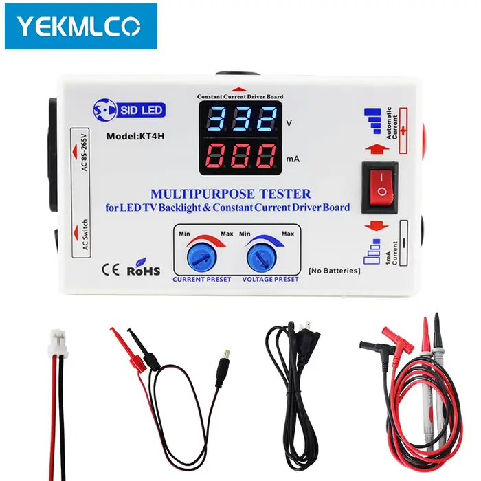 YEKMLCO KT4H 0-330V testeur de rétro-éclairage TV LED ajustement intelligent réglage manuel de la te