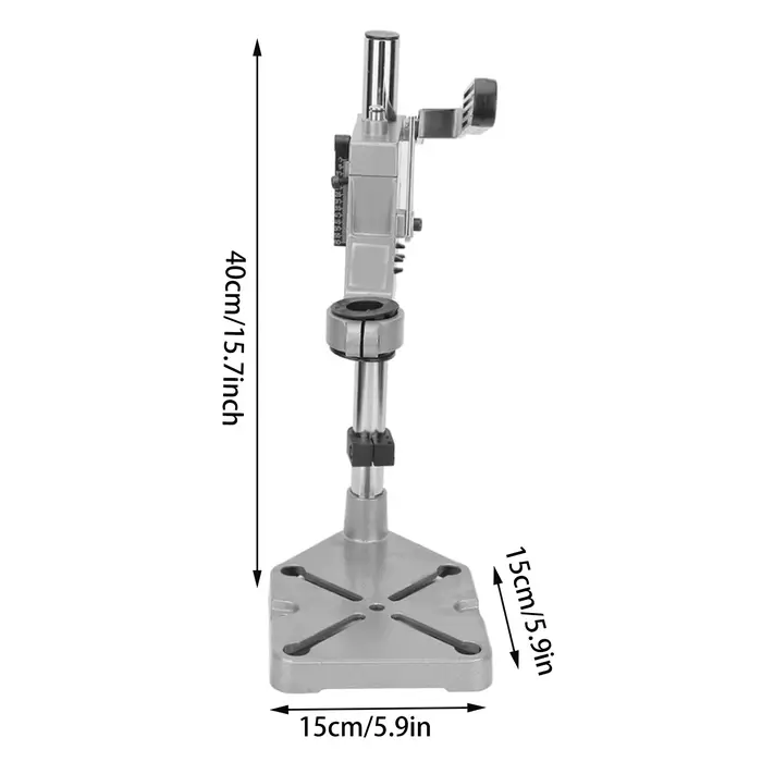 Support de perceuse universel avec pince de fixation pour établi