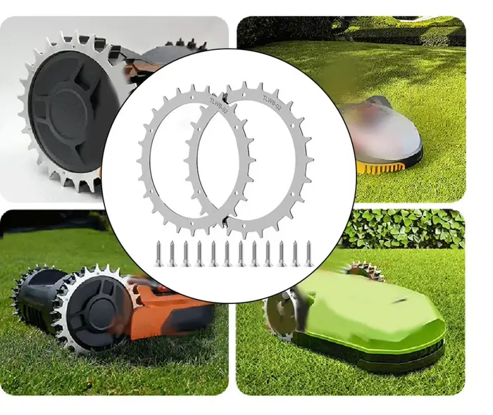Roue de traction coordonnante pour robot tondeuse à gazon