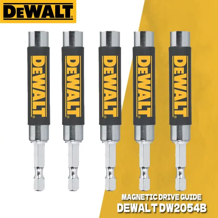 DEWALT DW2054 Guide d'entraînement magnétique foret tige hexagonale 1/4 pouces tournevis électrique manchon de guidage Compact accessoires pour outils électriques
