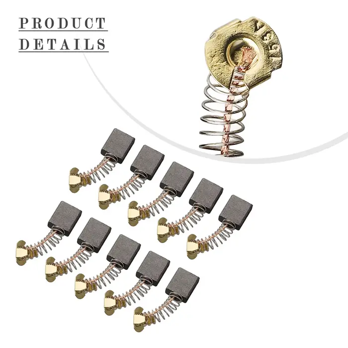 Brosses en carbone noires et dorées pour scie circulaire DW364 DW384