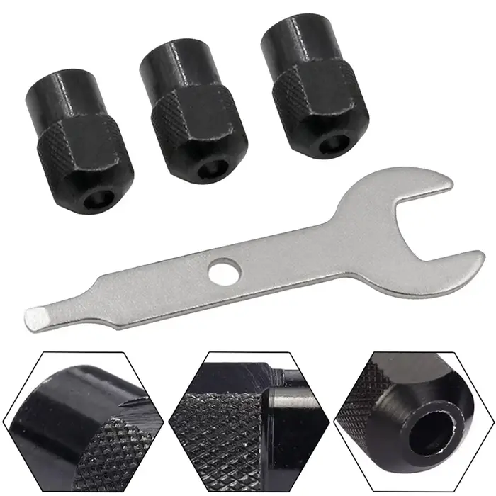 1 jeu d'accessoires de mandrin de forage Dremel, outils rotatifs, écrou de mandrin, accessoires d'ou