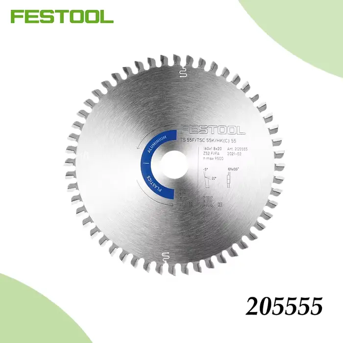 Lame de scie circulaire Festool 205555, 160x1,8x20 mm 42T, coupe fine, pour TS 55/TSC 55, travail du