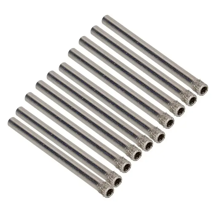 Perceuse à trous revêtue de diamant de 4mm, perceuse à verre, perceuse à carreaux, marbre et granit,
