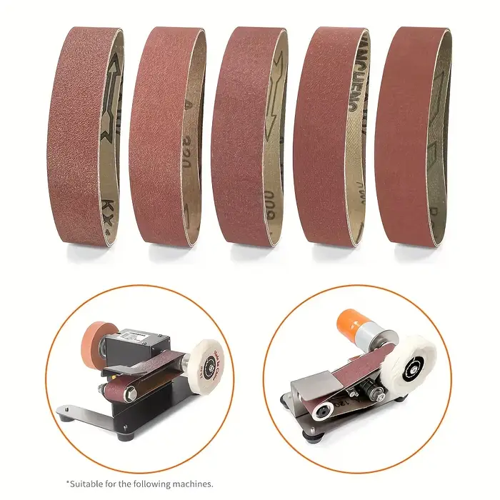 10 pièces de bandes abrasives 30 x 330 mm - Grains 60/80/120/240/400 - Pour ponçage