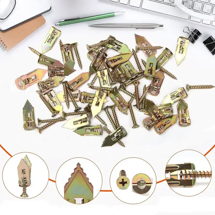 20 sets NOUVEAUX de chevilles à marteau avec vis