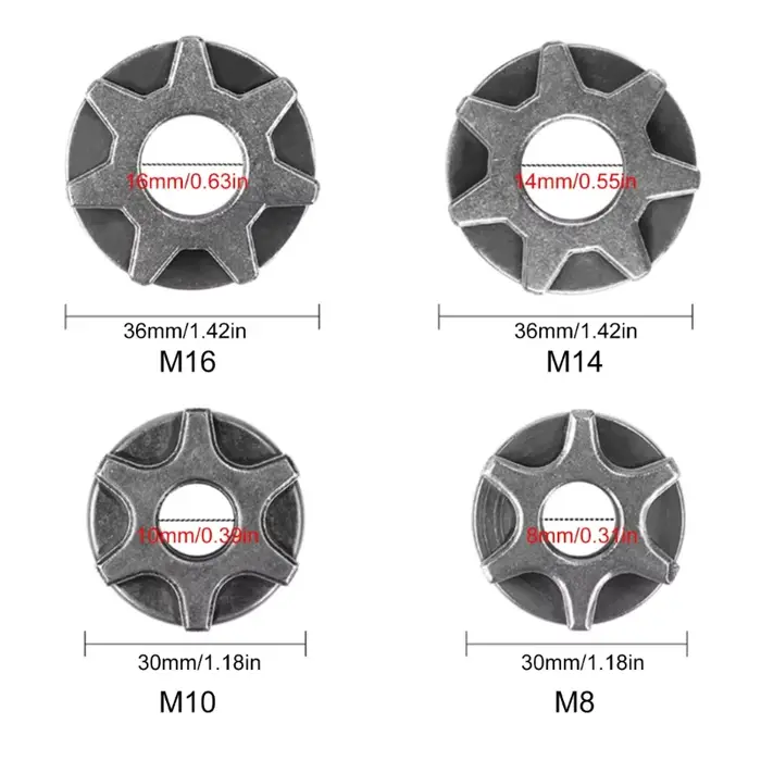 Accessoires de meuleuse d'angle adaptateur de perceuse M10/M14/M16 ponçage de remplacement de tronçonneuse