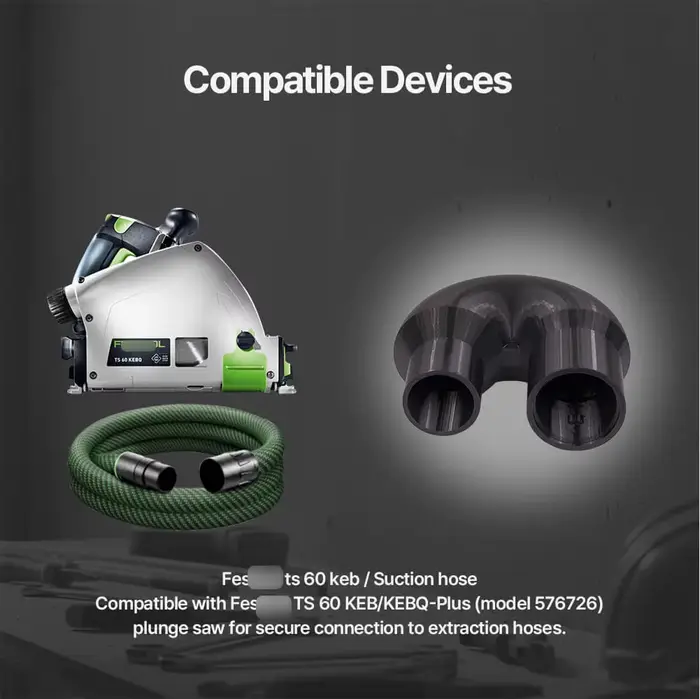 Adaptateur coudé pour scie plongeante Festool TS 60 KEB (576726)