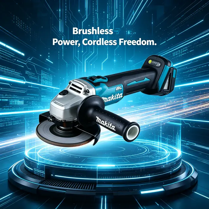 Meuleuse d'angle sans fil Makita 18V 125mm DGA404 | Outil de découpe et de polissage rechargeable Li-Ion (sans batterie)
