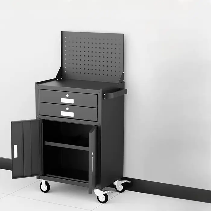 Armoire à outils de chariot de boîte à outils 2025 avec chariot à outils de 4 roues avec des tiroirs