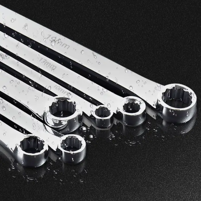 EZARC clé d'extrémité de boîte Extra longue combinaison métrique clé d'aviation Durable CRV 8mm-19mm