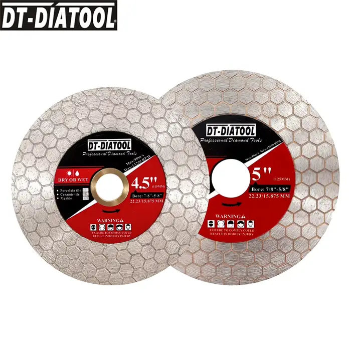 DIATOOL Hexgon Double face 4.5/5 "scie circulaire diamant