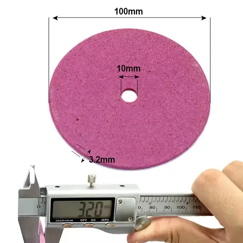 POSENPRO affûteuse de tronçonneuse électrique meule 100mm d'épaisseur 3.2mm bord de coupe et de polissage des dents de scie à chaîne
