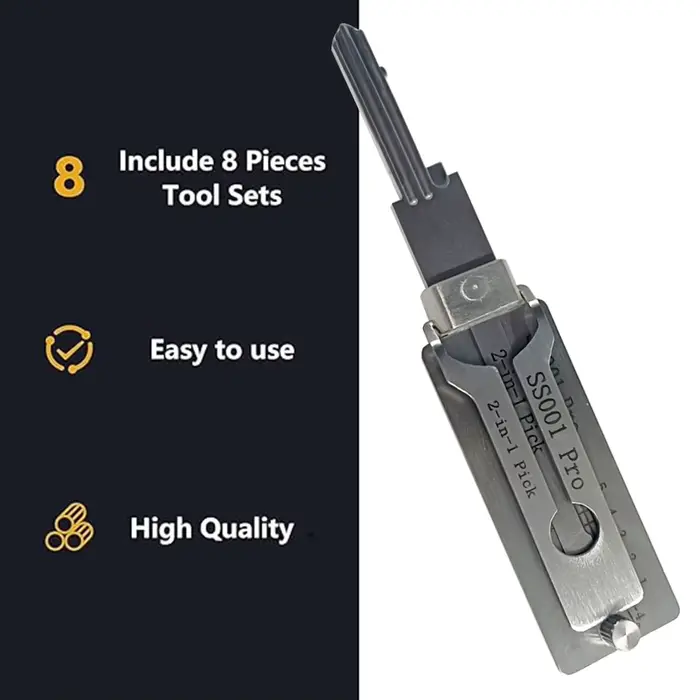 Outil de décodeur de clé en métal SS001 Pro