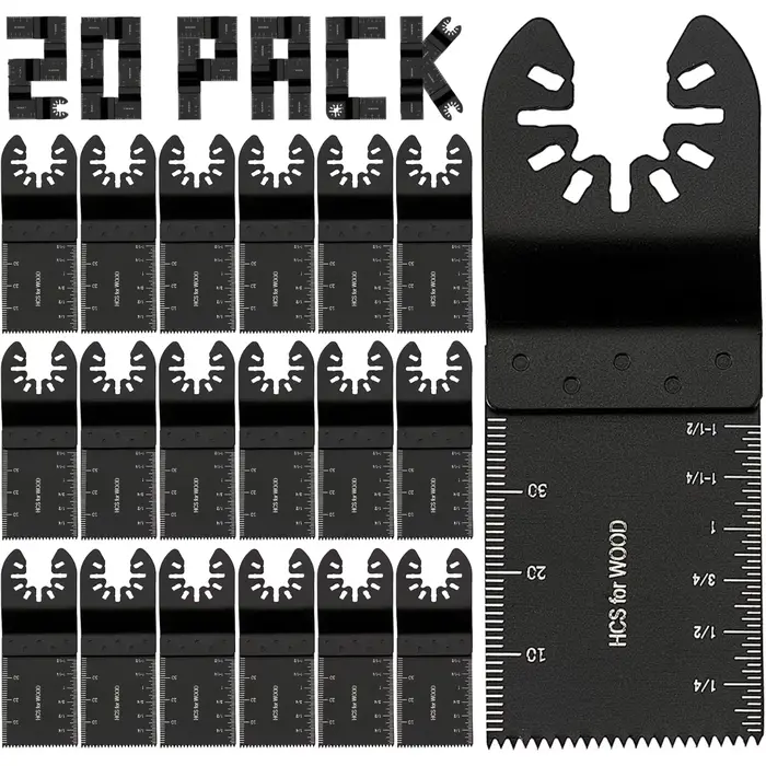 Lames de scie oscillante multifonctions, 20 pièces, lame de scie oscillante multifonction, lame de s