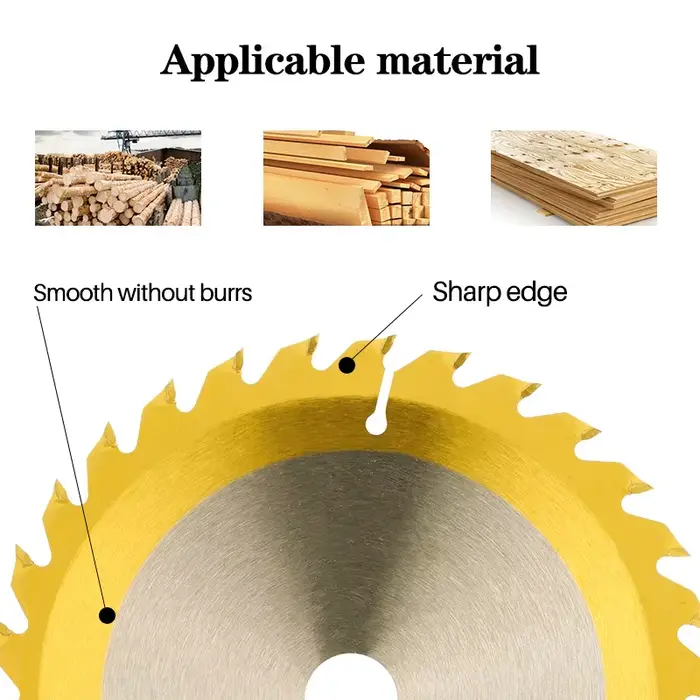 CMCP lame de scie 150mm 160mm TCT bois disque de coupe Titianium enduit