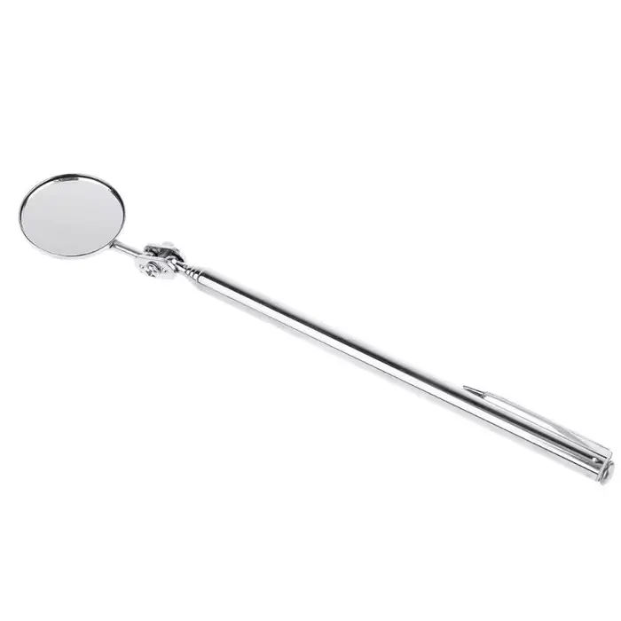 Miroir d'inspection télescopique rond, pour vérifier le véhicule, observer les cils KXRE