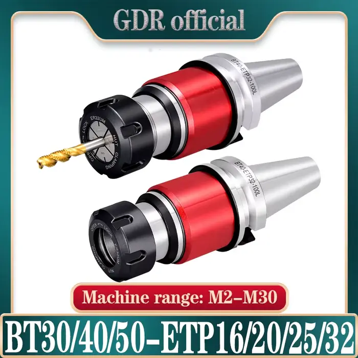 GDR BT30 BT40 BT50 ETP TER porte-outil de taraudage ETP32 ETP25 TEP25 ERG ERG25 ERG32 porte-outil de
