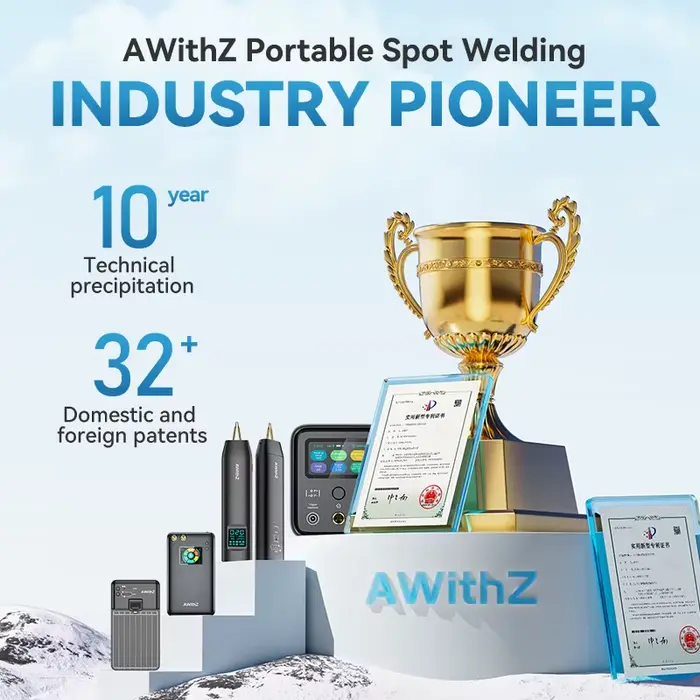 AWithZ 90 vitesses soudeuse par points réglable Portable Machine de soudage par points stockage d'én