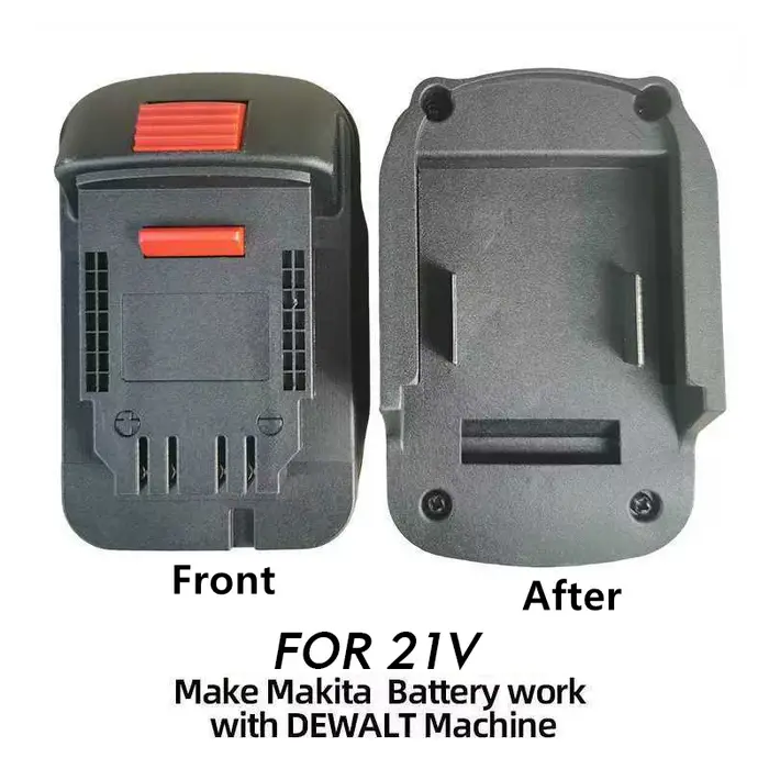 Pièces d'outils électriques pour batterie Li-ion Dewalt 20V convertit en convertisseur adaptateur