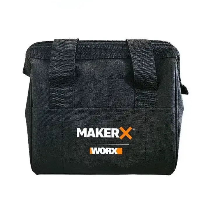 Worx MakerX-Sac de rangement pour outils d'électricien portable, sac à main multifonction, kit d'out