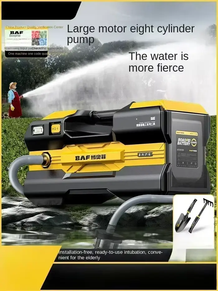 Pompe à eau Rechargeable portative 110V/220V pour l'irrigation et la plantation de jardin CBA