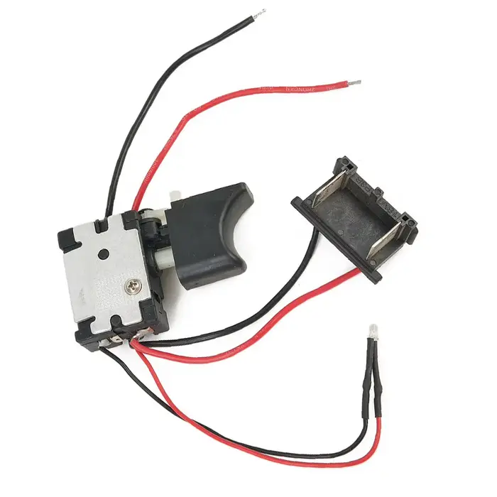 Perceuse électrique DC 21-25V, anti-poussière, contrôle de vitesse, bouton poussoir, interrupteur à 