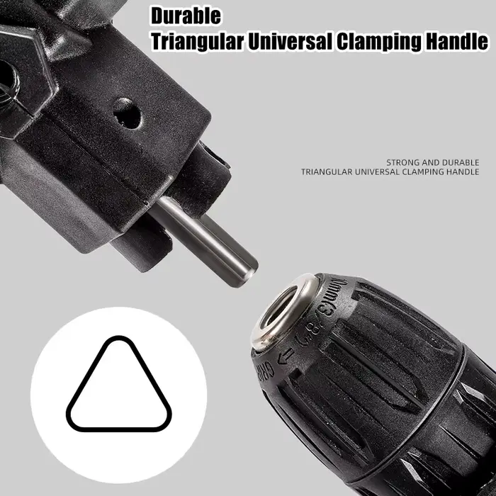 90 ° Adaptateur de perceuse à percussion d'angle de mandrin à trois mâchoires