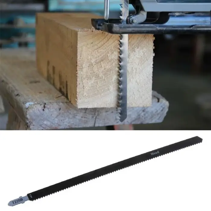Lame de scie sauteuse HCS 250mm, 5 pièces, panneaux de feuille de lame de scie sauteuse, bois dur, c
