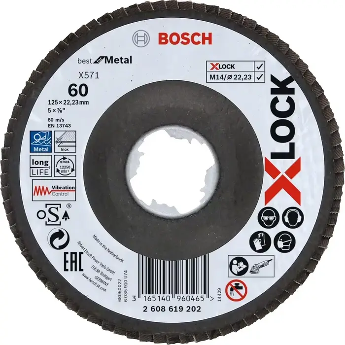 Bosch X-Lock-Disque de Meulage en Métal et Acier Inoxydable