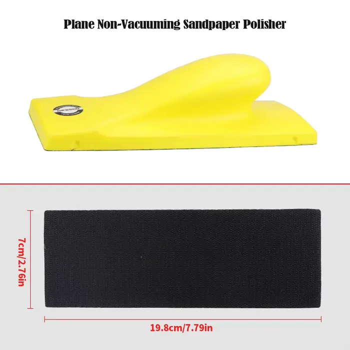 Rabot à main gris mastic pour voiture, planche à pousser à sec, avion concave et convexe réglable, n