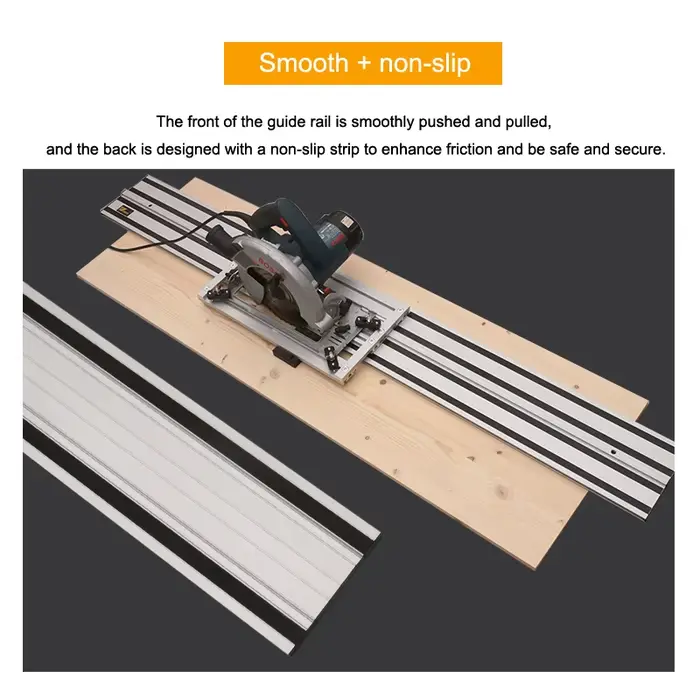 Rail de guidage universel double couche pour scie circulaire électrique