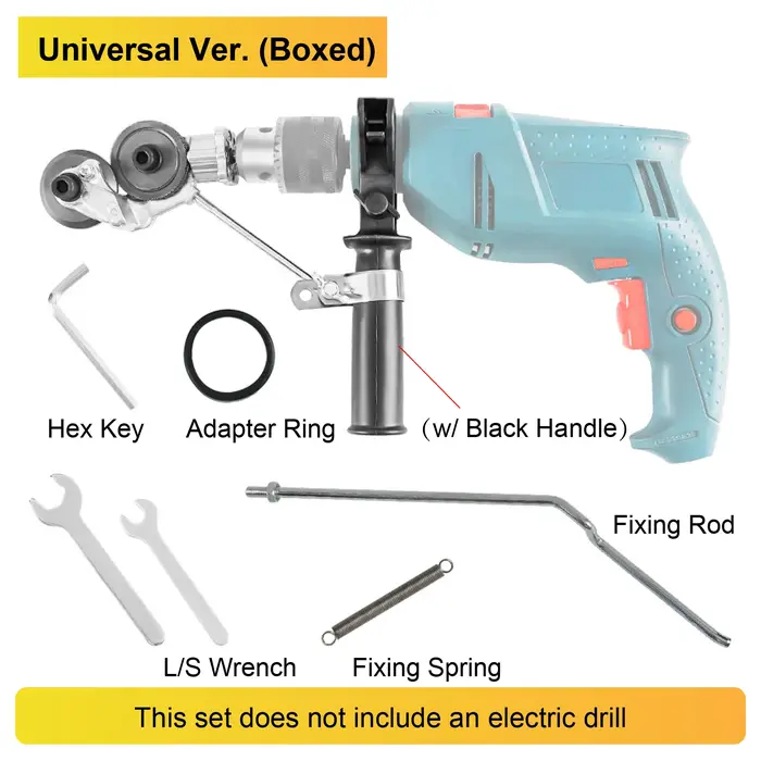 Coupe Tôle Métallique pour Perceuse Tête Rotative 360 Outil de Découpe Électrique Robuste sans Bavures pour Feuilles Métalliques