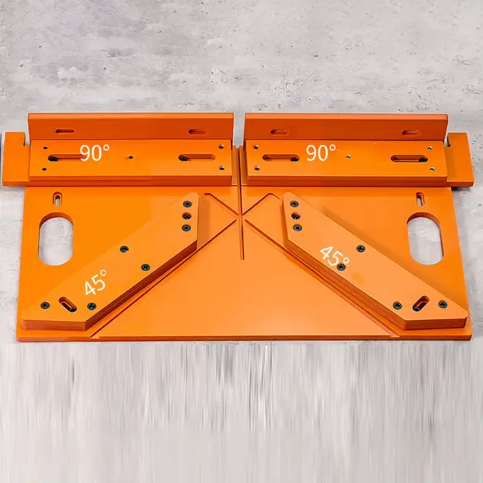 Guide de coupe décoratif pour plaque de base de scie à table, outil de guidage de coupe filetée, rai